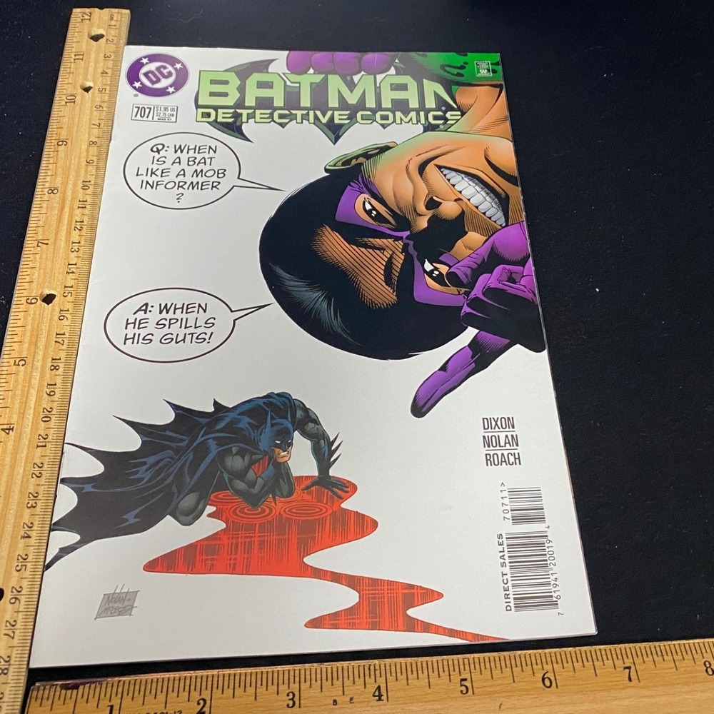 Batman Detective Comics 707 Comic Book 1995 First Print Dixon Nolan Roach‎